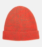 JW Anderson Ribbed-knit wool and cotton beanie