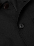 Marni - Cotton Velvet and Satin-Trimmed Grain de Poudre Wool Jacket - Black