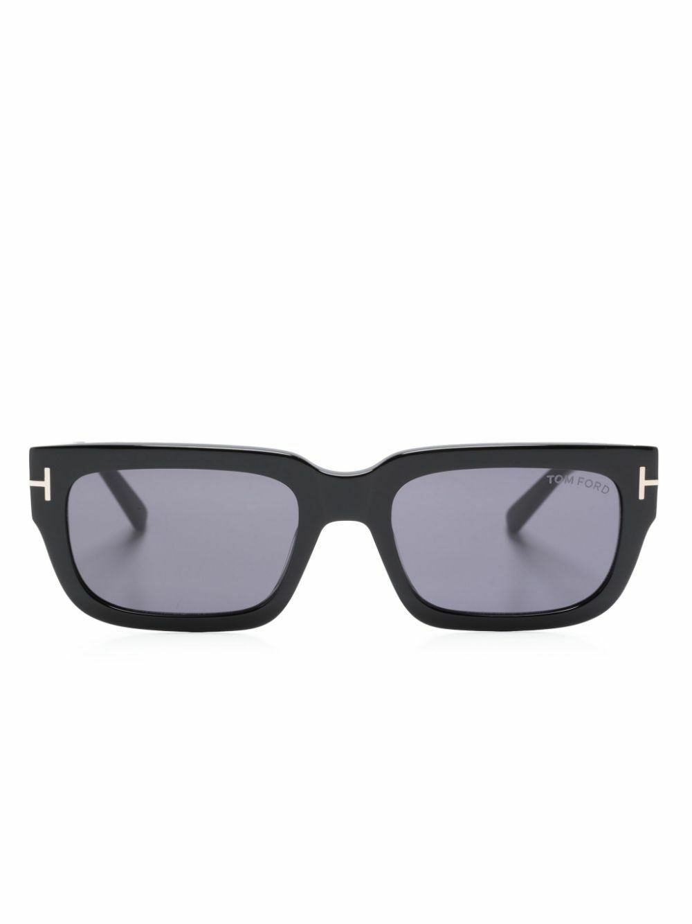TOM FORD Eyewear Black Ezra Rectangle-Frame Sunglasses