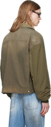Dsquared2 Khaki Garment Dyed Carpenter Kaban Jacket