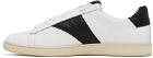 Rhude SSENSE Exclusive Black & White Court Sneakers