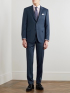 Canali - Super 130s Unstructured Wool and Cotton-Blend Suit Jacket - Blue