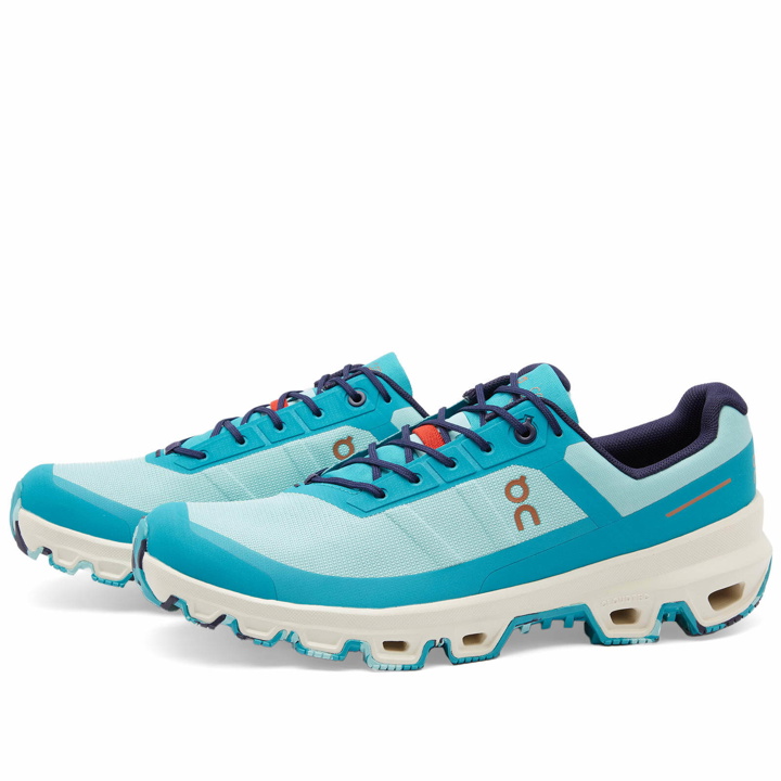 Photo: Loewe x ON Running Cloudventure Sneakers in Pale Turquoise