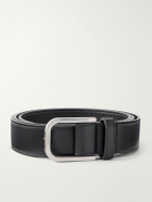SAINT LAURENT - Leather Belt - Black