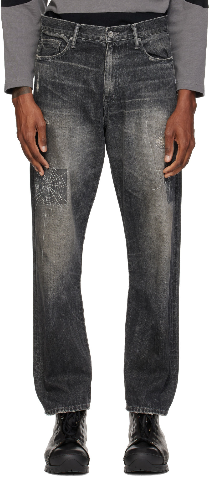 Neighborhood Gray DP Basic Indigo Jeans