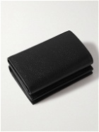 Balenciaga - Logo-Print Full-Grain Leather Trifold Wallet