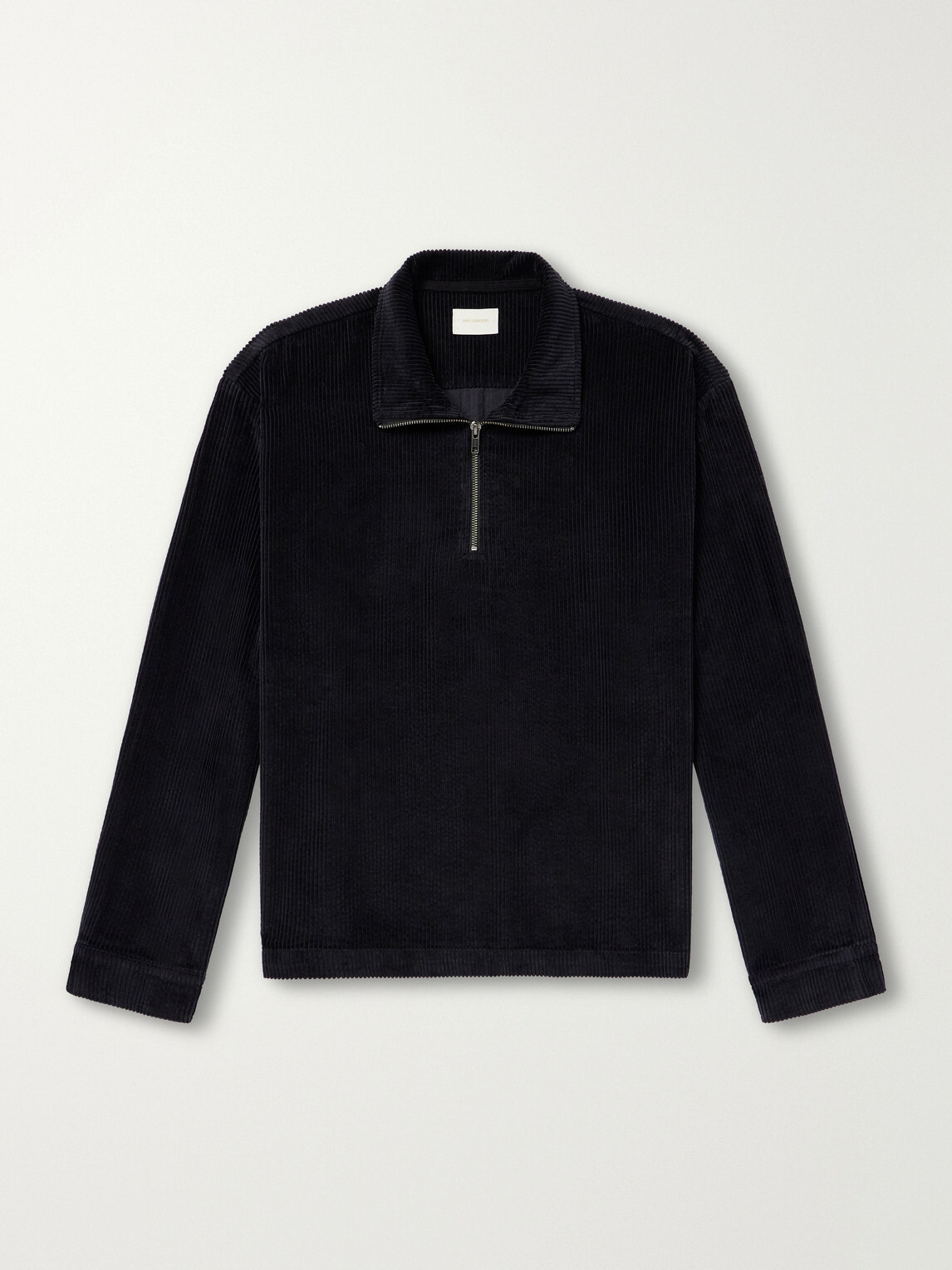 Aimé Leon Dore - Cotton-Corduroy Zip-Up Sweatshirt - Black