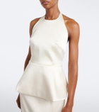 Róhe Bridal peplum satin gown