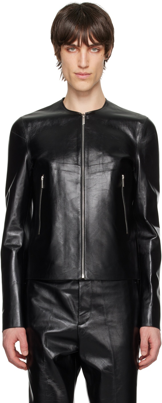 Photo: SAPIO Black Nº 6 Leather Jacket