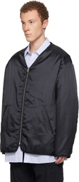 MM6 Maison Margiela Black 'Sportsjacket' Reversible Jacket