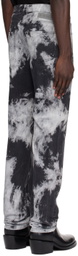 LGN Louis Gabriel Nouchi Black Tie-Dye Jeans