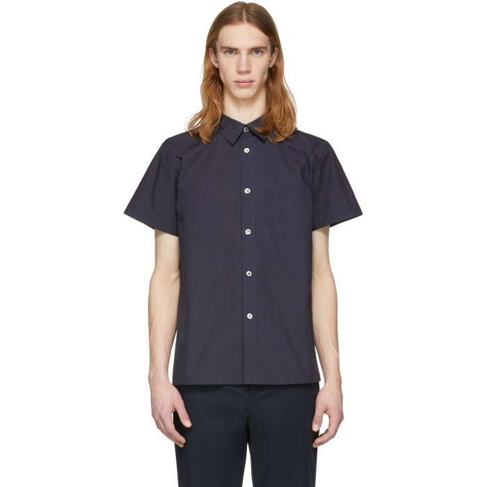 Photo: A.P.C. Navy Cotton Shirt 