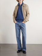 A.PRESSE - Half-Zip Cotton-Jersey Sweatshirt - Blue