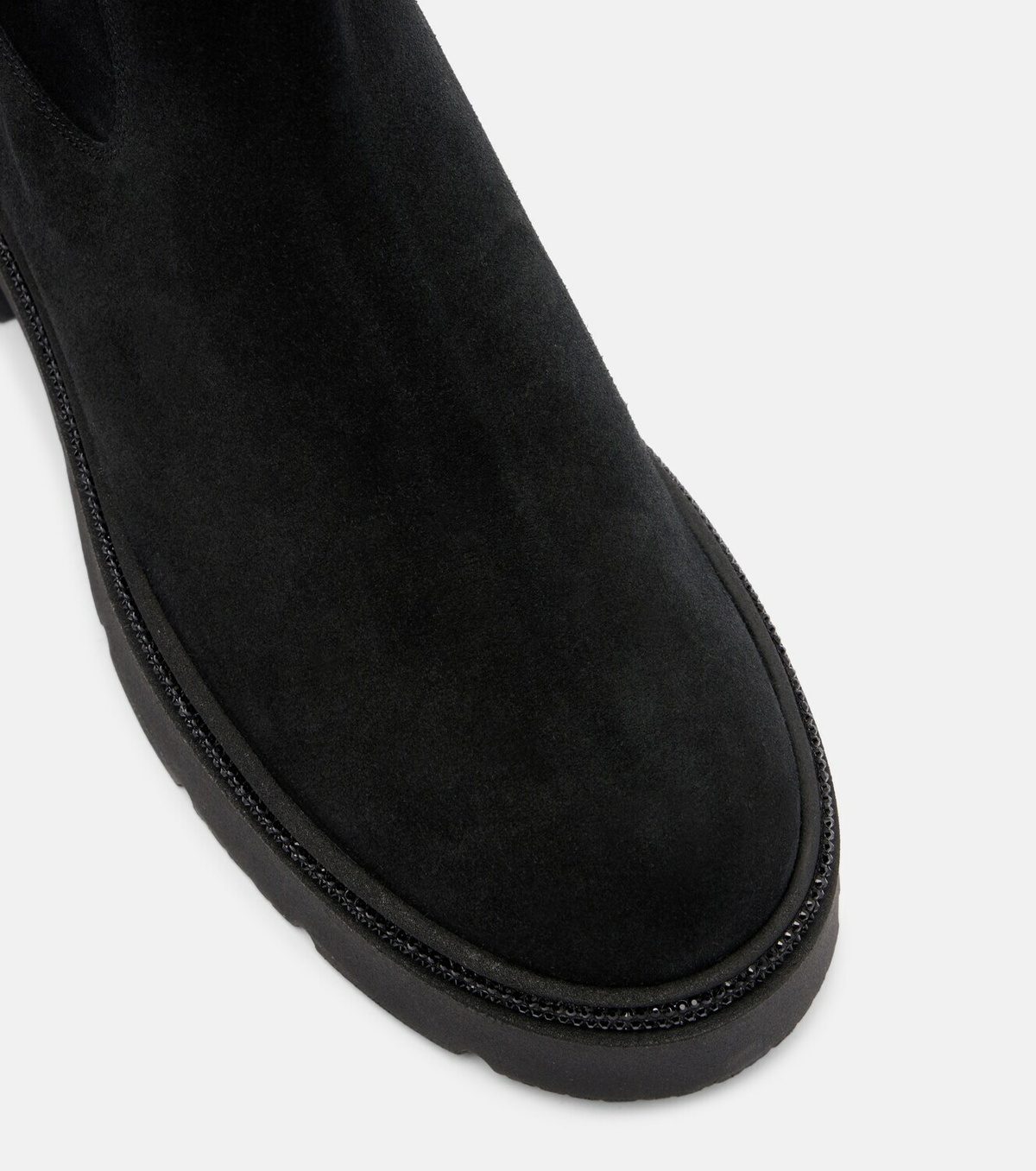 Rene Caovilla Embellished suede Chelsea boots