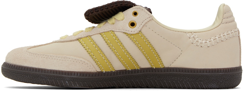 adidas gazelle silver green womens Adidas x Wales Bonner Nylon Samba Shoes  Extra Butter