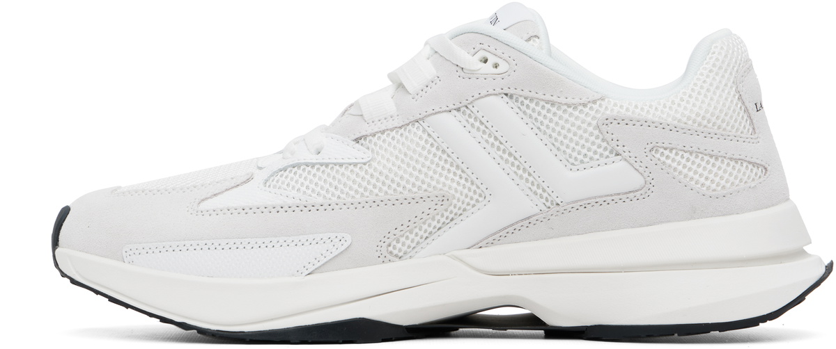 Lanvin White & Off-White JLA Mesh Sneakers Lanvin