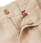 Loro Piana - Slim-Fit Linen Drawstring Trousers - Beige