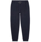 Brunello Cucinelli - Slim-Fit Tapered Cotton-Blend Jersey Sweatpants - Men - Blue