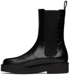 Staud Black Croc Palamino Boots