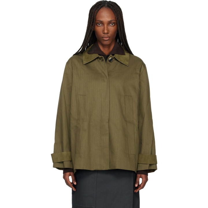 Photo: Proenza Schouler Khaki Proenza Schouler White Label Angela Jacket