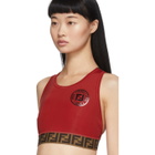 Fendi Red Forever Fendi Sports Bra