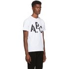 A.P.C. White Decale T-Shirt