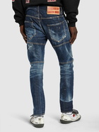 DSQUARED2 - Tidy Biker Fit Cotton Denim Jeans