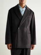 ssstein - Double-Breasted Cashmere Blazer - Brown