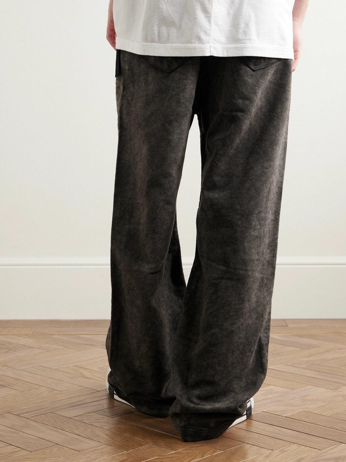 DRKSHDW by Rick Owens - Geth Wide-Leg Cotton-Moleskin Jeans - Brown