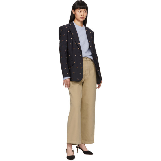 Tibi Blue Airy Alpaca Sweater