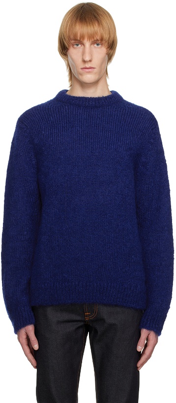 Photo: Nudie Jeans Navy August Sweater