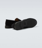 Thom Sweeney Suede penny loafers