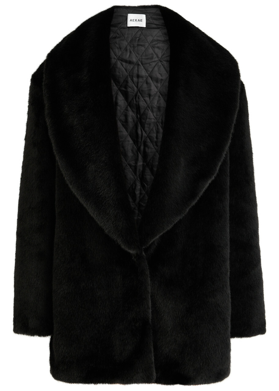 Aexae Faux fur Coat Black
