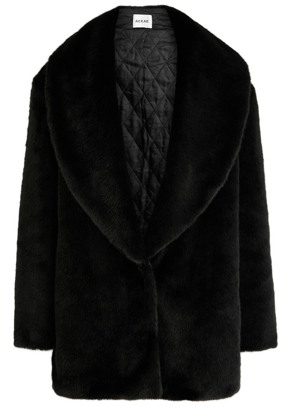 Photo: Aexae Faux fur Coat Black