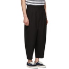 Comme des Garcons Homme Black Canvas Trousers