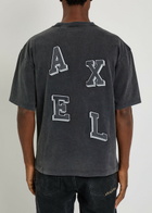 Axel Arigato Typo Summer Logo-appliqué Cotton T-shirt Black