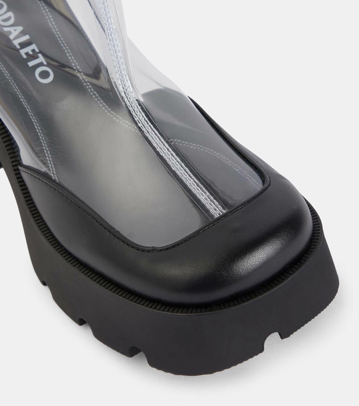 Nodaleto Bulla Rainy leather-trimmed PVC ankle boots