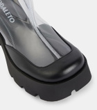 Nodaleto Bulla Rainy leather-trimmed PVC ankle boots