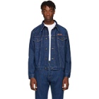 Calvin Klein Jeans Est. 1978 Blue Denim Logo Jacket