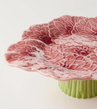 Bordallo Pinheiro Maria Flor Small earthenware cake stand