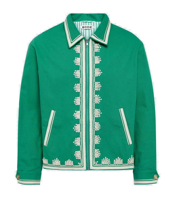 Photo: Bode Ripple embroidered cotton jacket