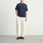 Palmes Men's Cotton Knit Polo in Navy