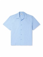 Jil Sander - Convertible-Collar Cotton-Poplin Shirt - Blue