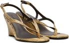 Gimaguas Beige Wedge Heeled Sandals