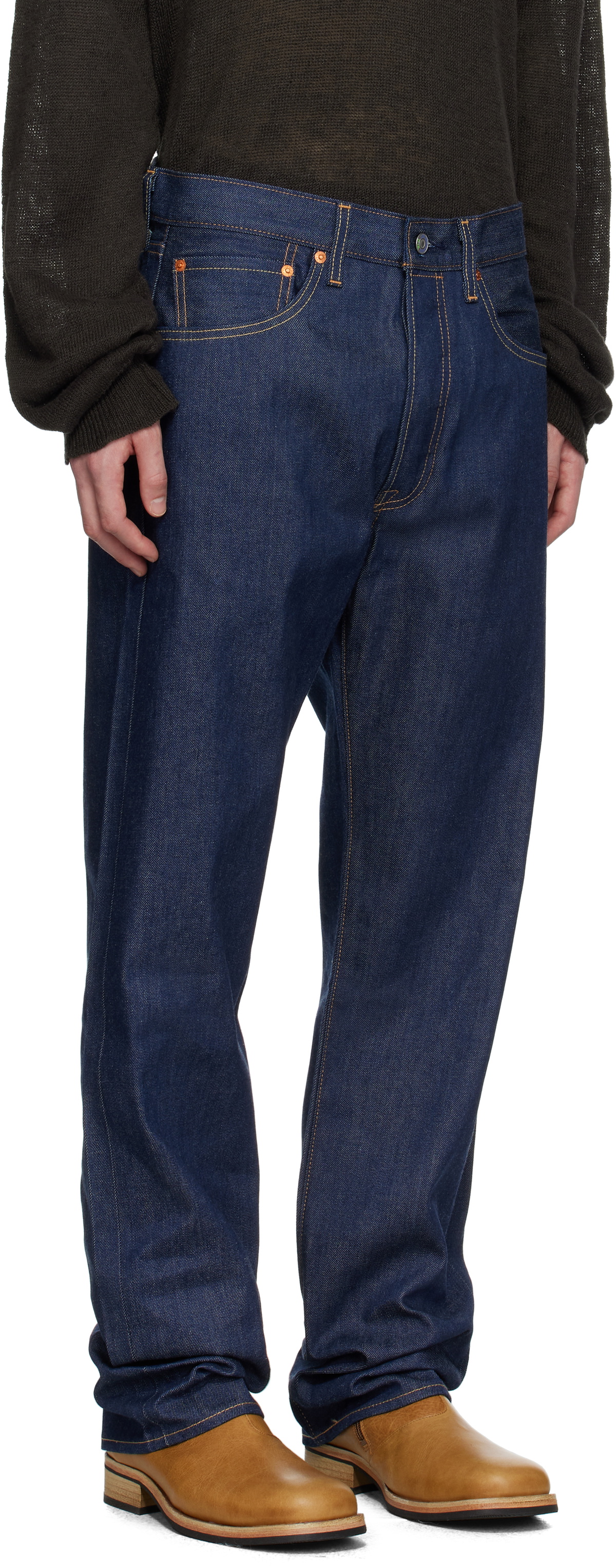 Levi's Navy 501 Original Fit Jeans