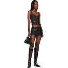 Miss Sixty Black KNWLS Edition Leather Tank Top