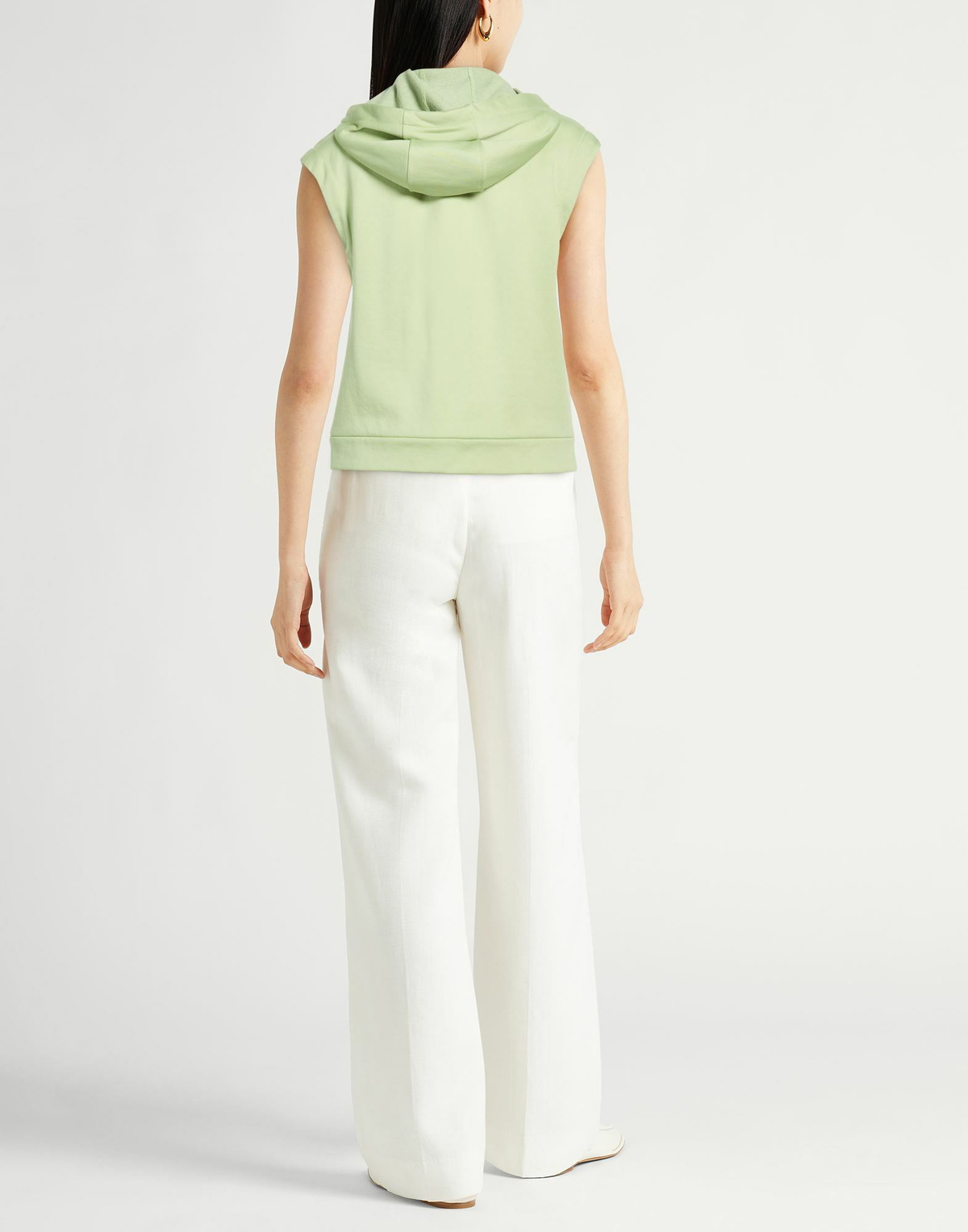 Peserico Easy Womens Sweatshirt in Lime green