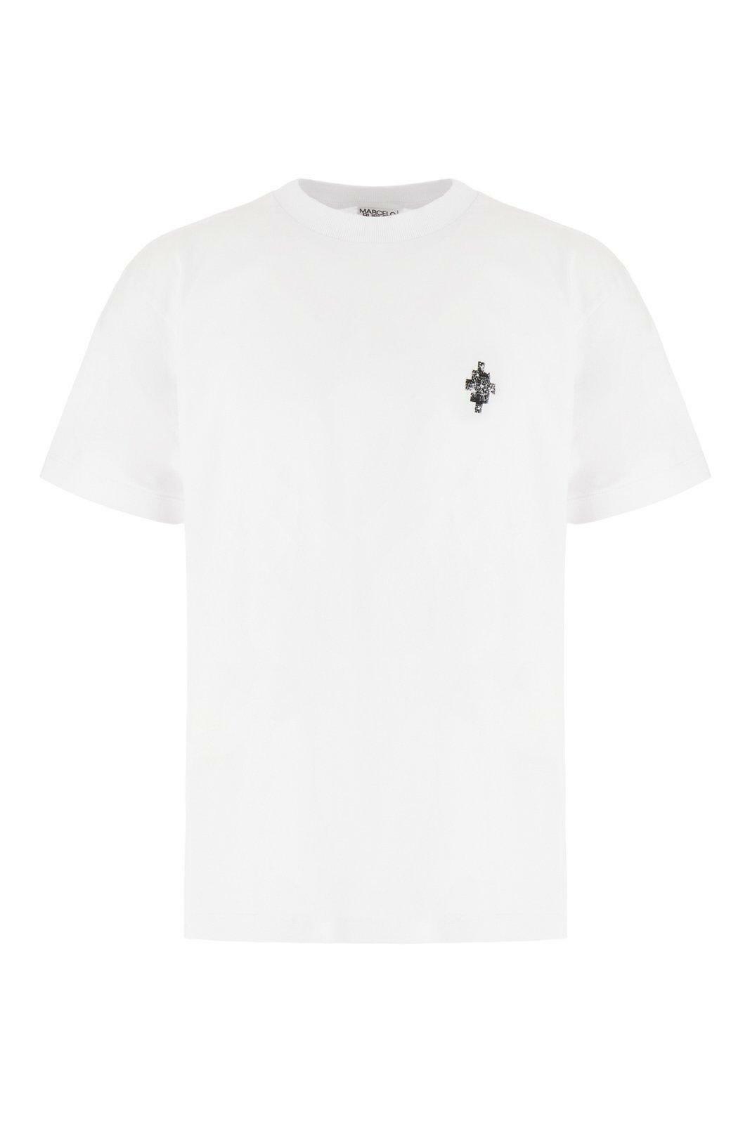 トップス Marcelo burlon feather print tee Marcelo Burlon Printed Feathers Over T-Shirt