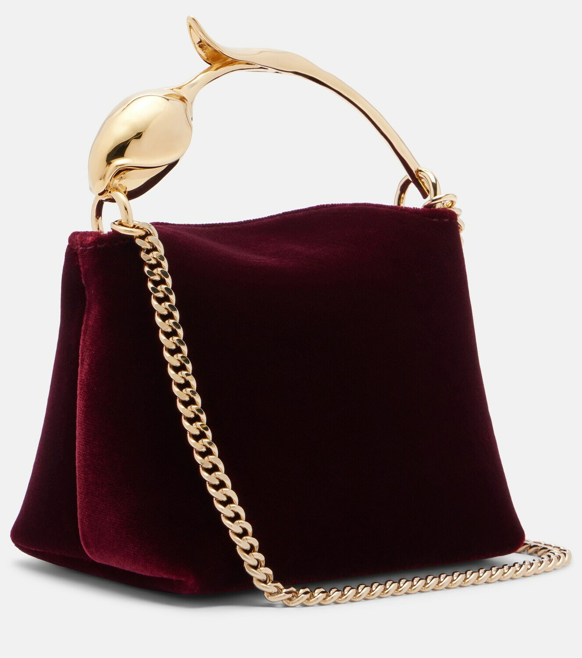 Erdem Bloom Micro velvet top-handle bag