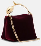 Erdem Bloom Micro velvet top-handle bag